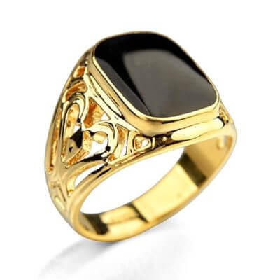 Nhẫn gắn đá Onyx