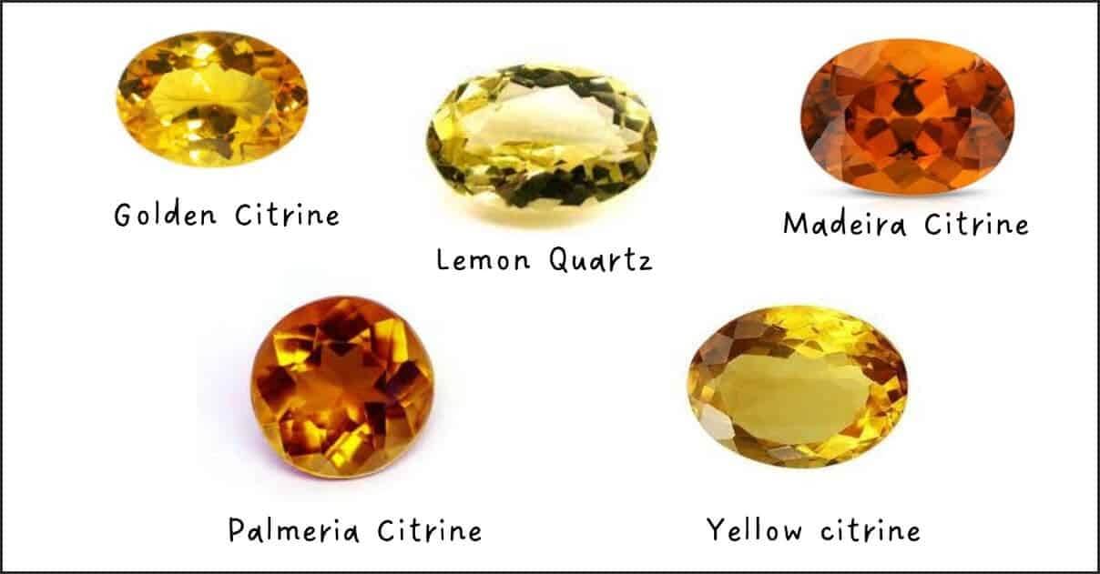 Màu sắc đá Citrine