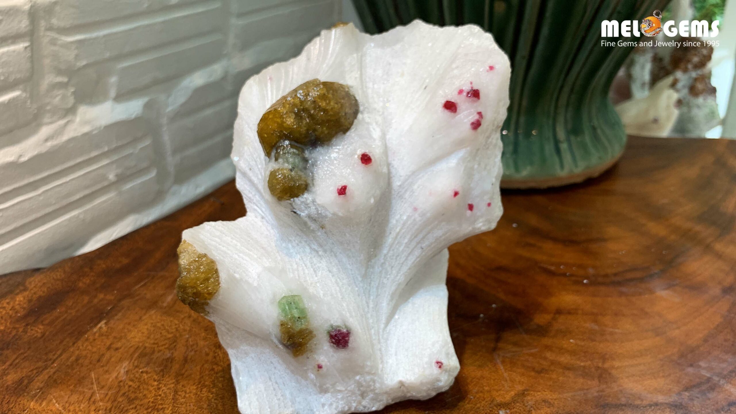 Cây Tinh Thể Đá Quý Spinel, Amazonite, Clinohumite từ Lục Yên CDQ53 11 Cay tinh the da quy tu nhien luc yen CDQ53 8