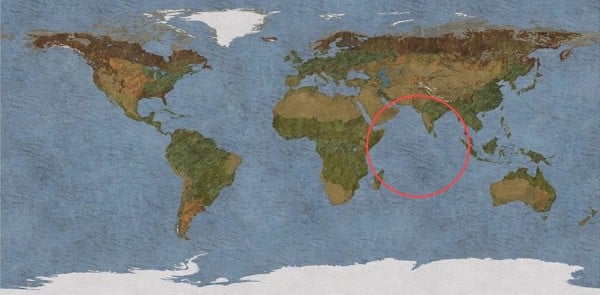 Địa điểm khai thác Ruby ở Ấn Độ Dương