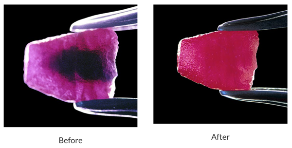 Phương pháp xử lý Ruby nhiệt