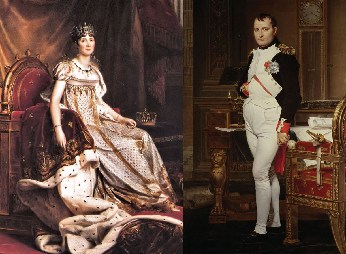 Chan dung Napoleon va josephine