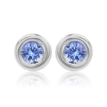 Doi bong tai Sapphire xanh