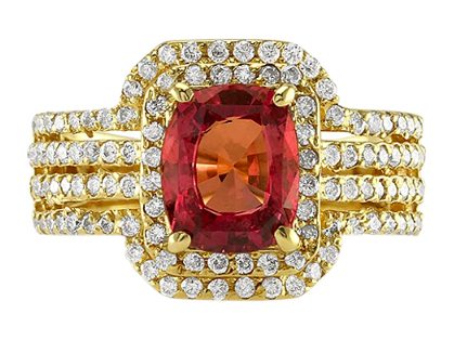 Nhan sapphire cam do kim cuong