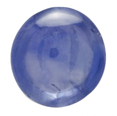 Sapphire Ceylon cabochon xanh
