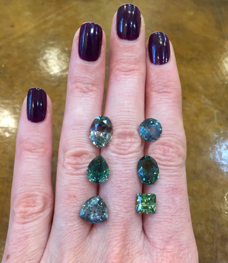 Sapphire xanh lam va xanh luc