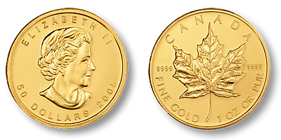 TIen xu vang la phong Canada 24K