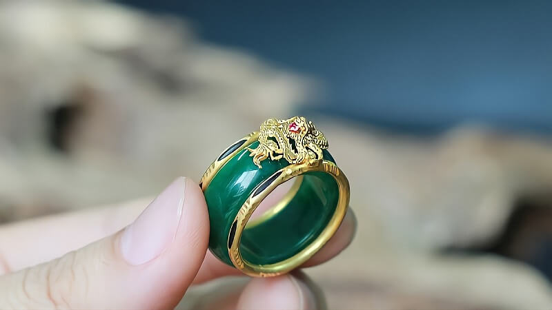 Nhẫn phong thuỷ nam mệnh mộc