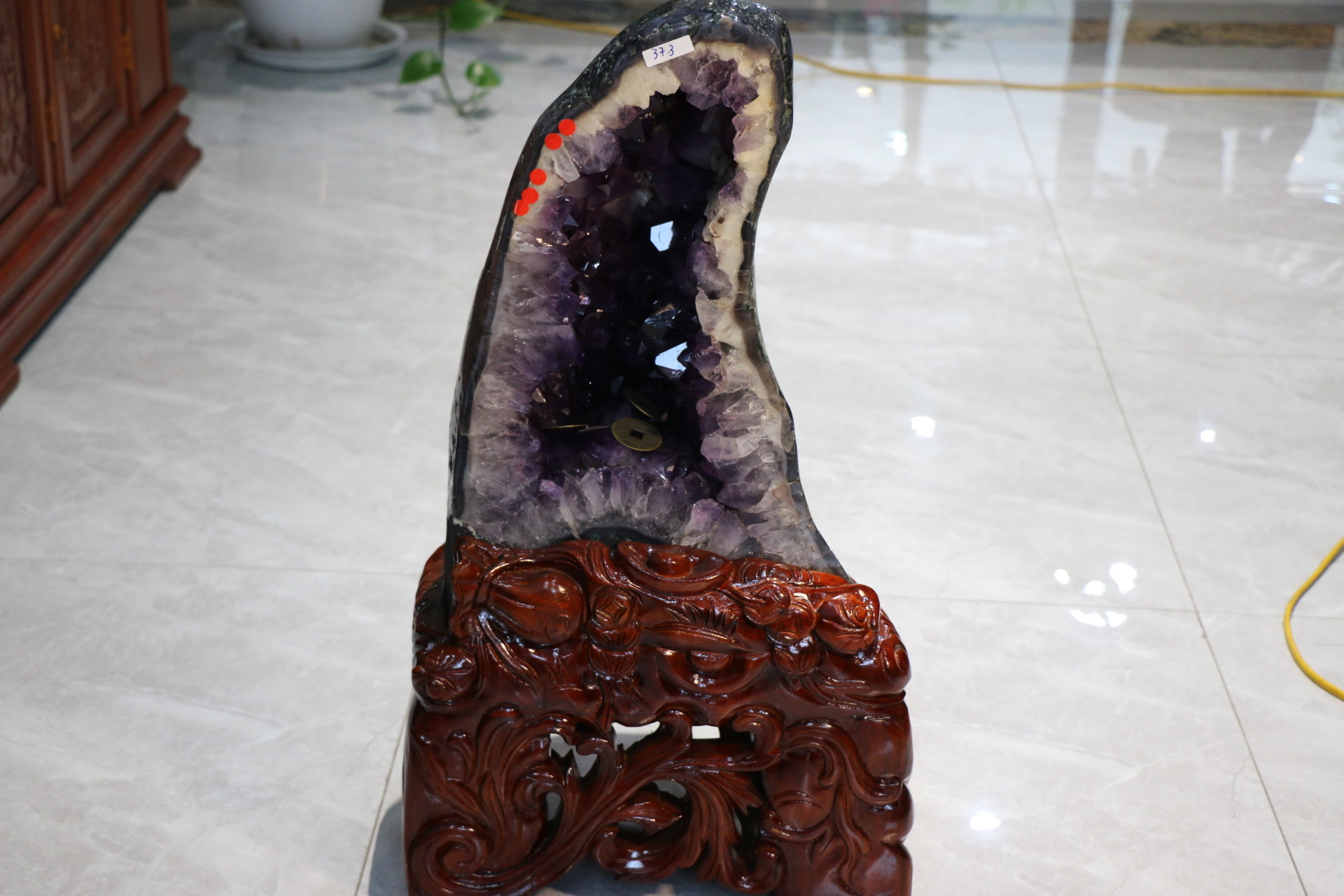 Hang Thạch Anh Tím Vỏ Nguyên Thủy Không Đắp Xi 37,3kg HTA0001 5 IMG 7729