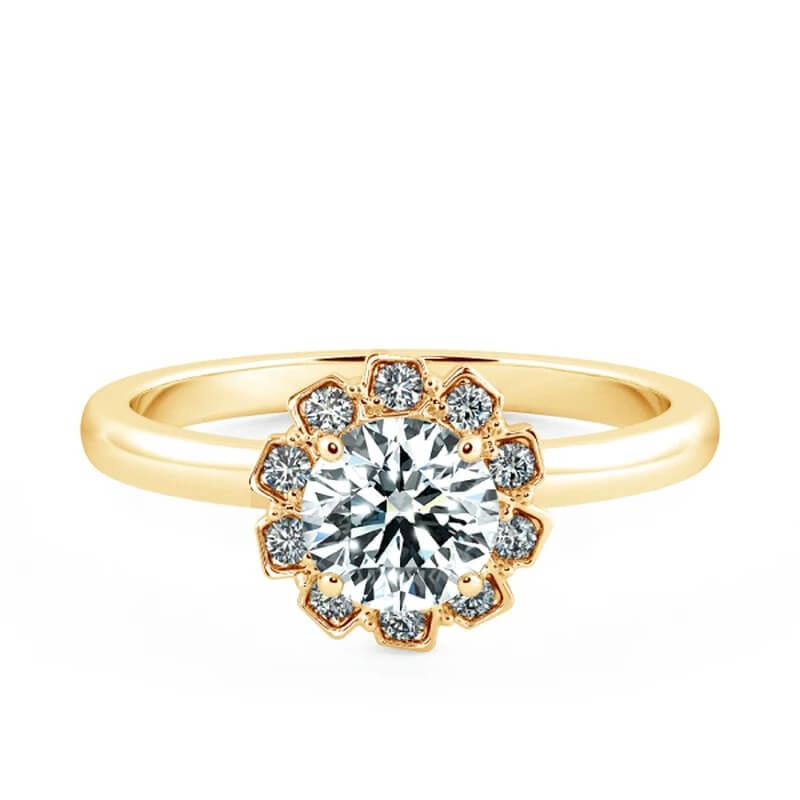 Nhẫn cầu hôn mang phong cách Halo