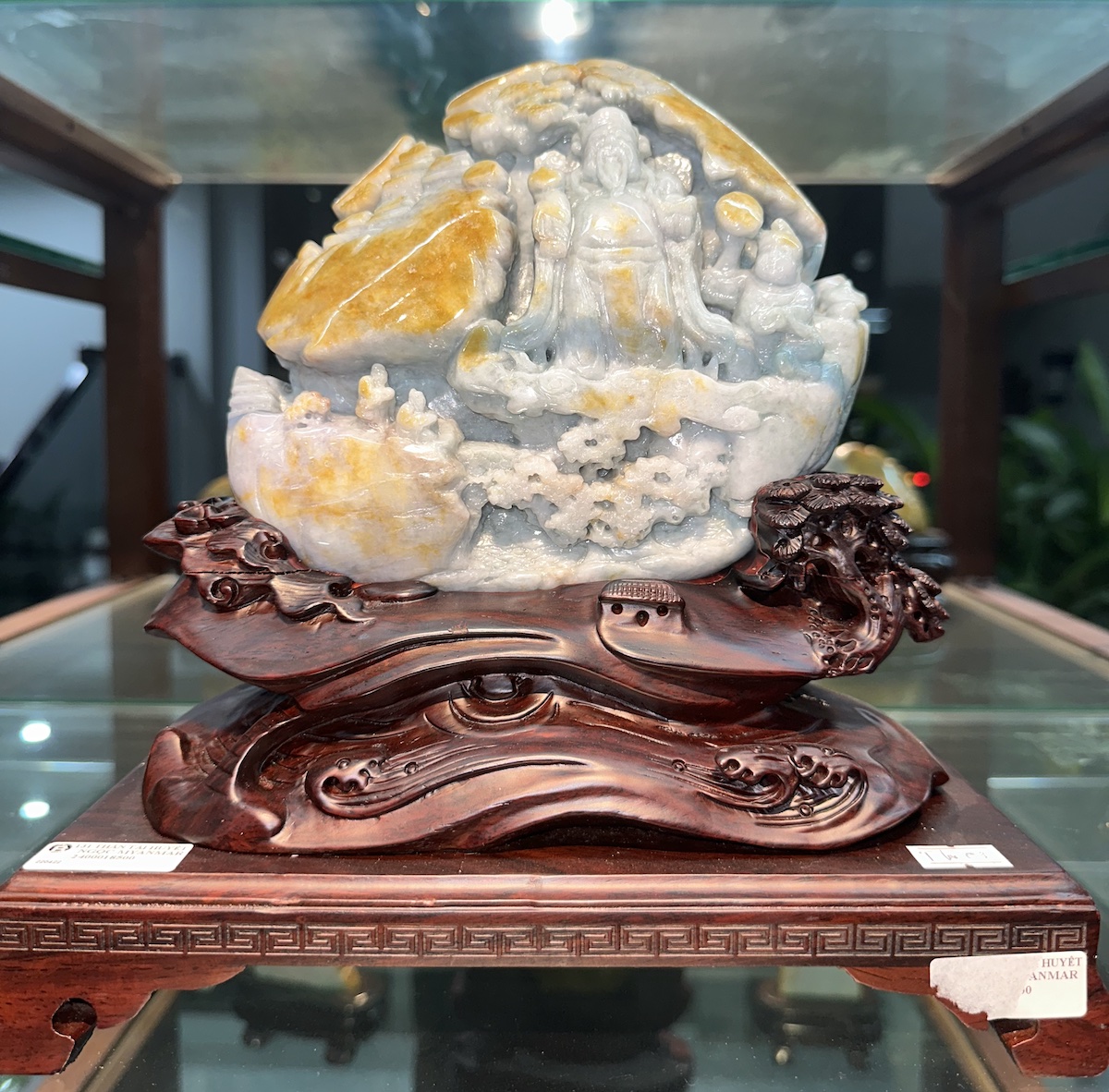 Tượng Thần Tài Ngọc Cẩm Thạch Cao Cấp TCT0051 4 Than tai 2