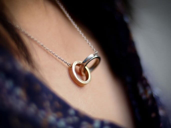 lấy nhẫn làm mặt dây chuyền