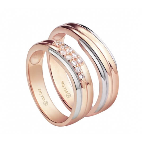 mẫu nhẫn cưới đẹp nhất hiện nay gồm Nhẫn Cưới Vàng Hồng PNJ