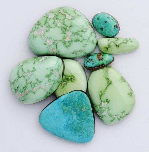 Màu sắc và dải màu của đá Turquoise