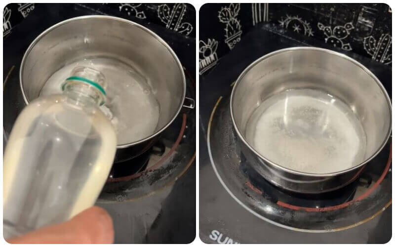 Sử dụng giấm trắng