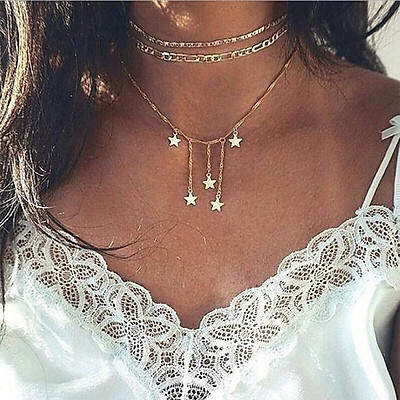 Vòng choker họa tiết ngôi sao